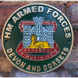 Cast Iron Wall sign - Devon and Dorsets 24cm x 24cm