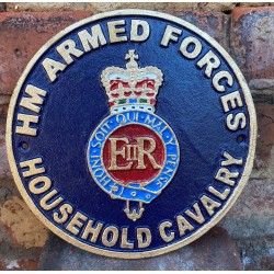 Cast Iron Wall sign - Household Cavalry 24cm x 24cm