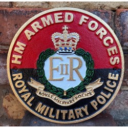 Cast Iron Wall sign - Royal Military Police 24cm x 24cm