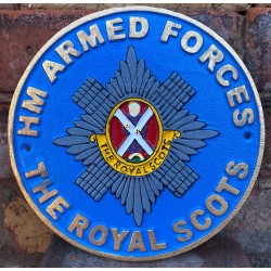 Cast Iron Wall sign - The Royal Scots 24cm x 24cm