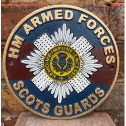 Cast Iron Wall sign - Scots Guards 24cm x 24cm