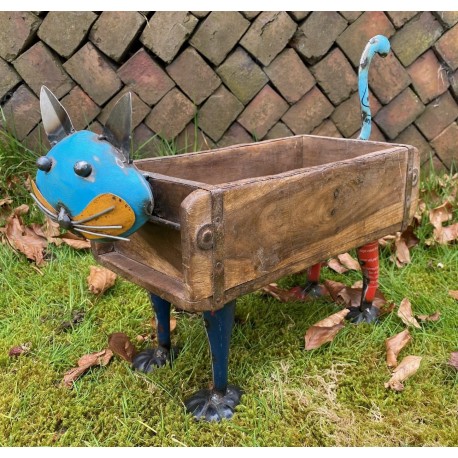Cat Brick Mould Box - Wood & Metal