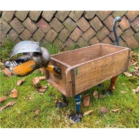 Dog Brick Mould Box - Wood & Metal