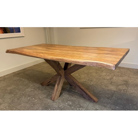 Dining Table - 180cm x 90cm - Live Edge - Solid Acacia Wood - Seats 6-8