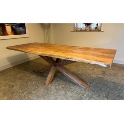 Dining Table - 240cm x 100cm - Live Edge - Solid Acacia Wood - Seats 8-10