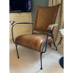 Brown Leather Armchair