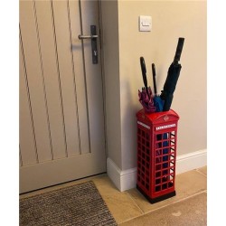 Umbrella Stand - Red British Iconic Telephone Booth Box