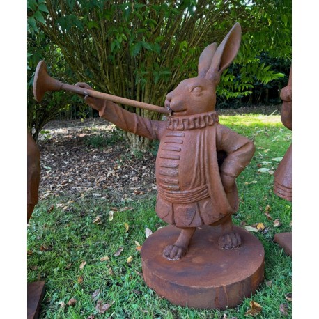 Large Cast Iron The White Rabbit