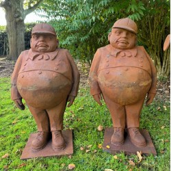 Large Cast Iron Tweedledee and Tweedledum