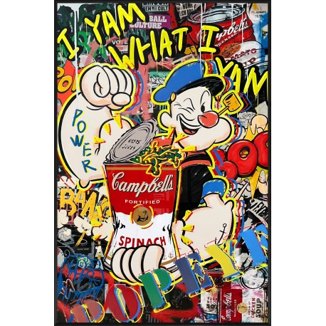 'I Yam what I Yam' - Framed Artwork - 80cm x 120cm