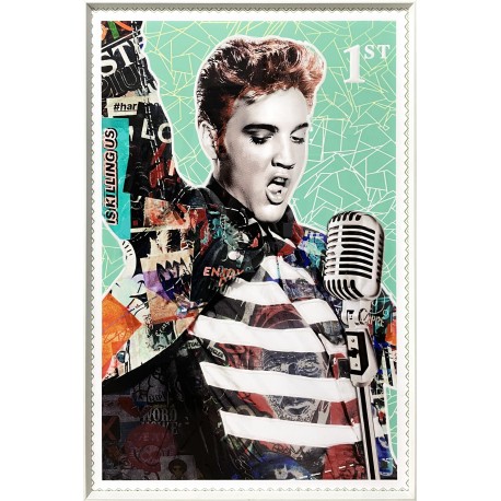 'Elvis 1st Class' - Framed Artwork - 60cm x 90cm