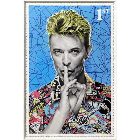 'Bowie 1st Class' - Framed Artwork - 60cm x 90cm