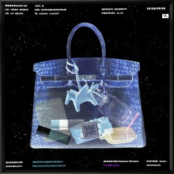 'X Ray Handbag 2' - Framed Artwork - 60cm x 60cm