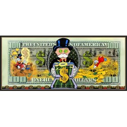'$100 Money Men' - Framed Artwork - 160cm x 70cm