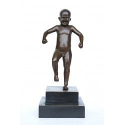 Bronze Modern Art Sculpture - The Crying Baby - Frogner Park, Oslo, Norway
