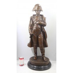 Napoleon Bonaparte Large Bronze & Marble Sculpture - 83cm High
