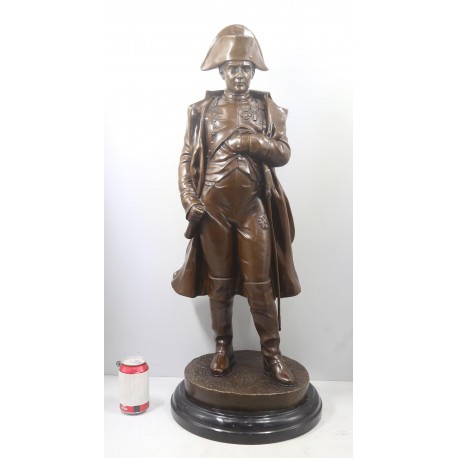 Napoleon Bonaparte Large Bronze & Marble Sculpture - 83cm High