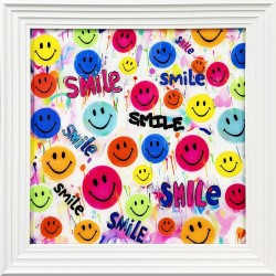 Smiley Faces Wall Art 80cm x 80cm