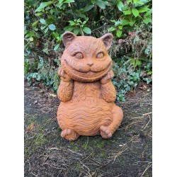 Cast Iron Garden Sculpture - The Cheshire Cat from Alice in Wonderland - 60cm