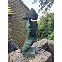 'Silence' - Abstract Contemporary Sculpture - Cast Iron Outdoor Garden - 60cm
