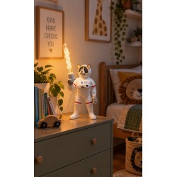 French Bulldog Spaceman - Table / Desk Lamp - Height 46cm - Quirky Light